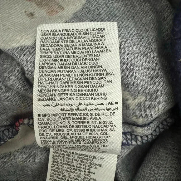 Old Navy Navy Flannel Santa Pajama Drawstring Closure Straight Leg SZ S #2184 - Picture 7 of 11